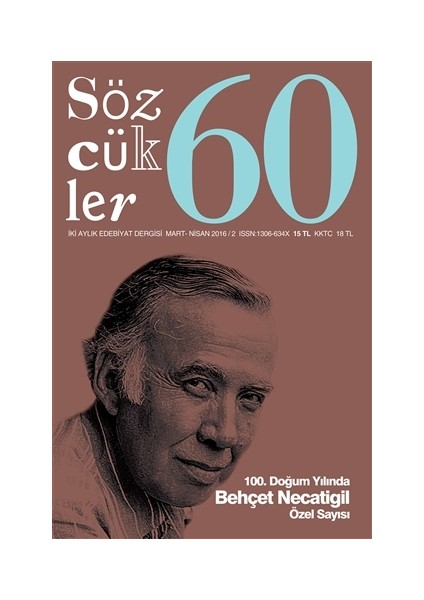 Sözcükler Dergisi Sayı : 60 Mart-Nisan 2016