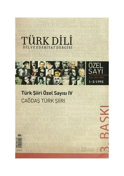 Türk Dili Sayı 481: Türk Şiiri Özel Sayısı 4 (Çağdaş Türk Şiiri)