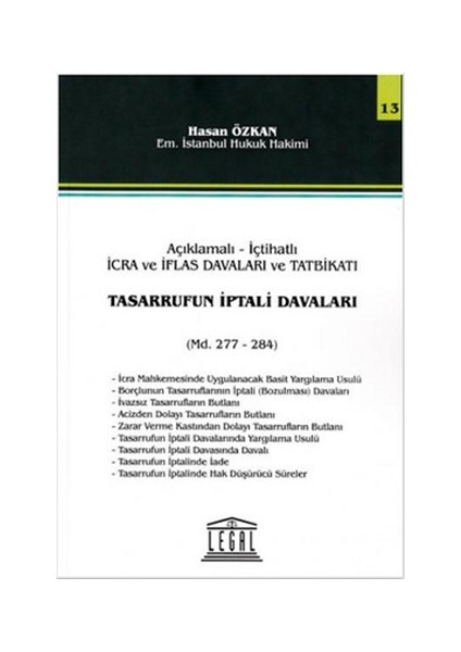 Tasarrufun İptali Davaları Md. 277-284