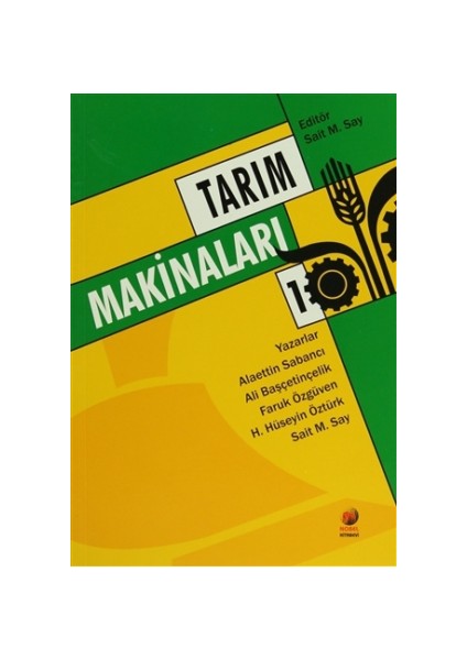 Tarım Makinaları 1 - Sait M. Say