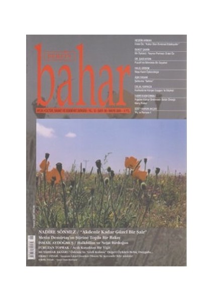 Aylık Kültür, Sanat ve Edebiyat Dergisi Sayı : 99