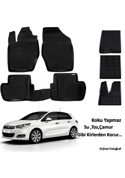 Citroen C4 3D Oto Paspas Seti