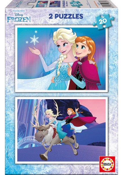 2x20 Parça Frozen Puzzle