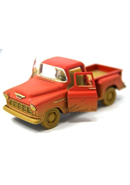 Kırmızı - 1955 Chevy Stepside Pick-up 1:32 Çamurlu Metal Araba