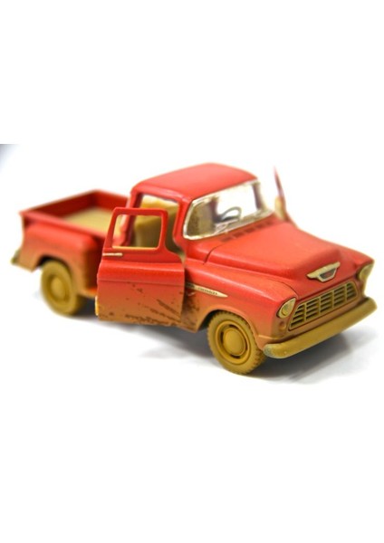 Kırmızı - 1955 Chevy Stepside Pick-up 1:32 Çamurlu Metal Araba