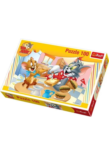 100 Parça Tom ve Jerry Çocuk Puzzle : Trefl 16196