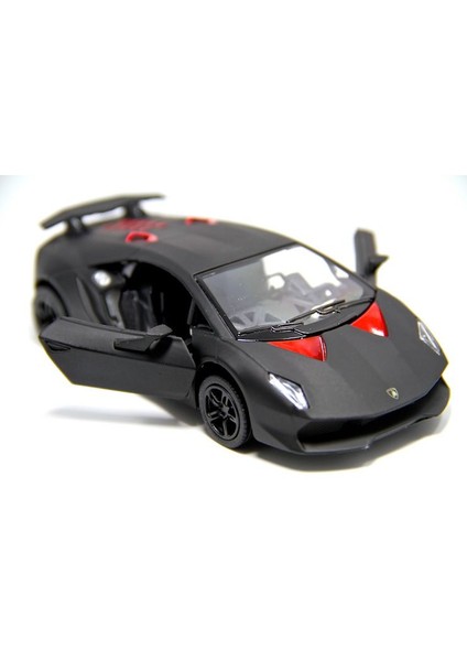 1:38 Siyah Lamborghini Sesto Elemento Çek Bırak Oyuncak Araba