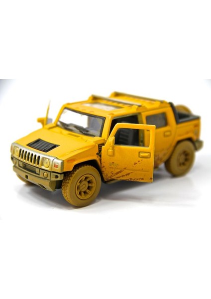 Sarı - 2005 Hummer H2 SUT Çek Bırak Araba 1:40 Ölçekli