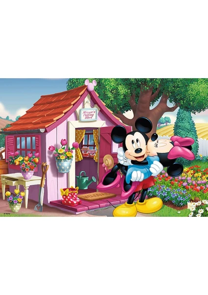 60 Parça Puzzle (Mickey ve Minnie Bahçede)