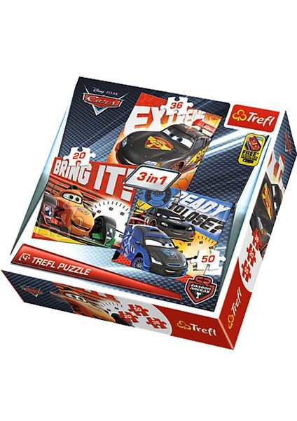 Cars Şampiyonlar Mix Puzzle(20+36+50 Parça)