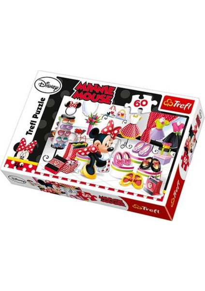 60 Parça Puzzle Minnie Mouse