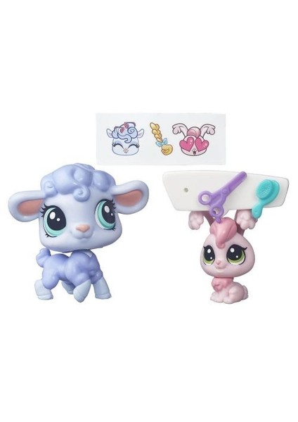 Hasbro Littlest Pet Shop Minişler Livvy Lambton 2li Figür