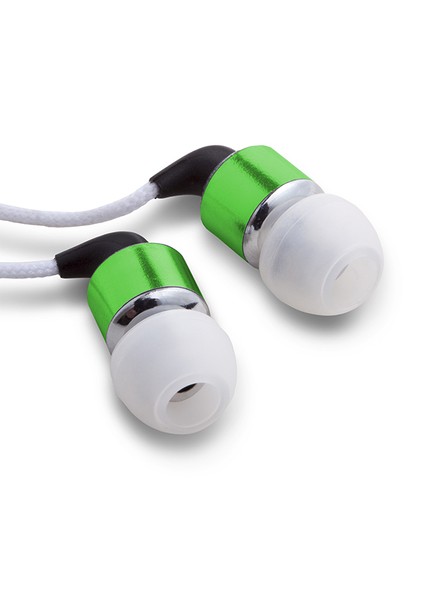 Max Metalik Earbuds Mikrofonlu Yeşil