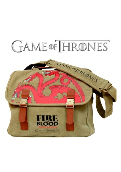 Game Of Thrones Targaryen Canvas Messenger Bag Çanta