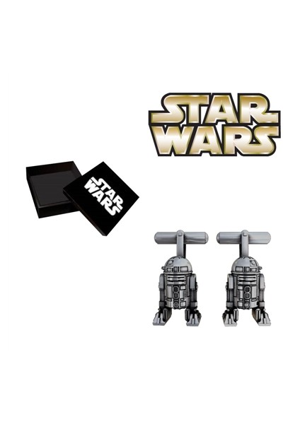 R2-D2 Silver Plated Cufflinks Kol Düğmesi