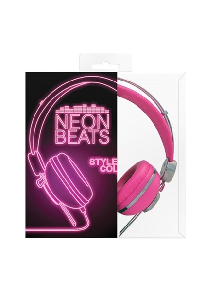 Neon Pembe Kulaklık