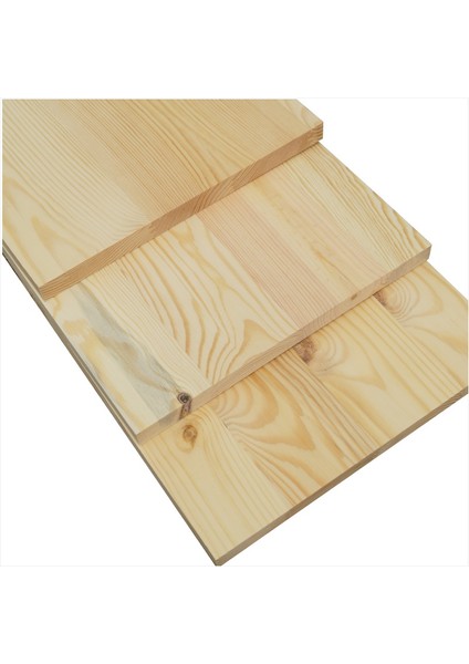 emprenyeli Masif Ahşap Plaka - 30 Cm En, 80 Cm Boy, 30 Mm Levha Kalınlığı