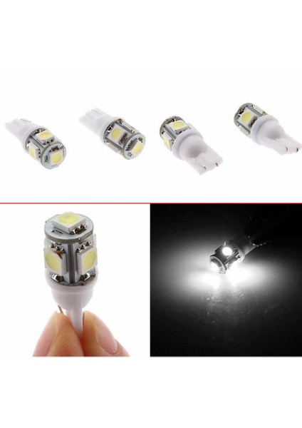 5 Ledli Far İçi Çakar Beyaz Power Led Çift Fonksiyonlu