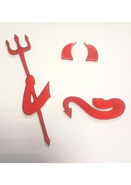Cam Pleksi Şeytan Devil Otomobil Logo 3 Boyutlu