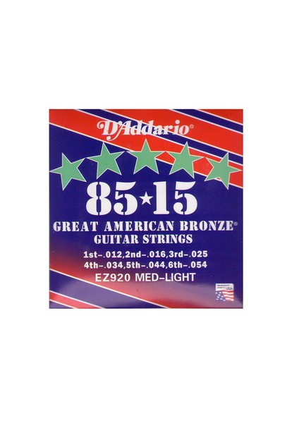 Akustik Gitar Teli Daddario EZ920