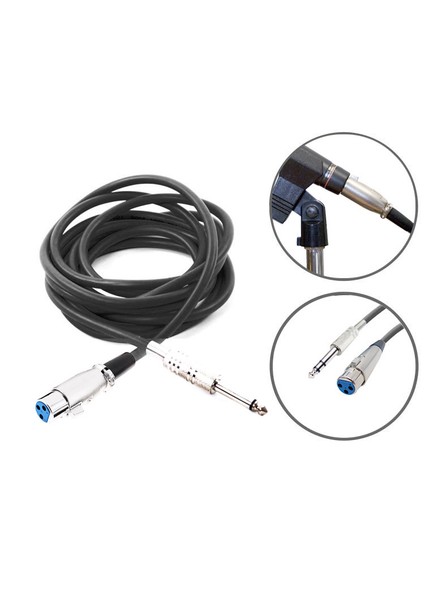 Kablo Mikrofon Pro 10 Metre Siyah KJM10BK