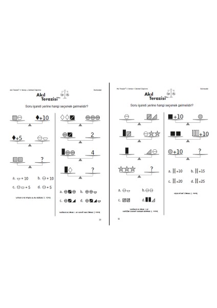 Üstün Zekalılar Enstitüsü Akıl Terazisi 3. Seviye 8-12. Sınıflar
