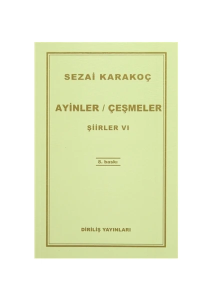 Ayinler Çeşmeler - Şiirler 6