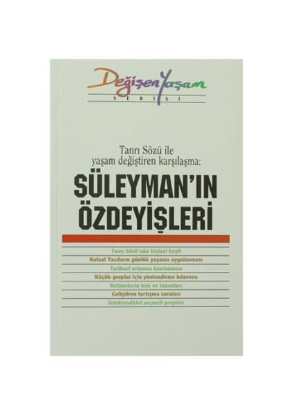 Süleyman’ın Özdeyişleri Tanrı Sözü İle Yaşam Değiştiren Karşılaşma