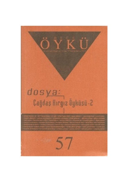 Öykü Dergisi Sayı: 57