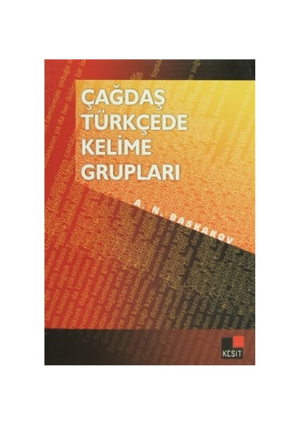 Çağdaş Türkçede Kelime Grupları