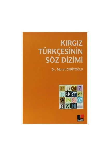 Kırgız Türkçesinin Söz Dizimi