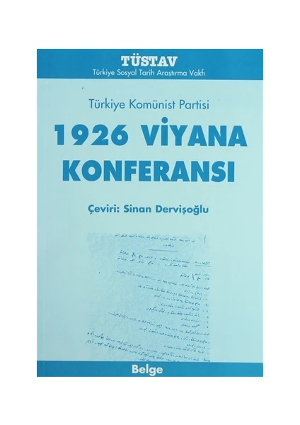 1926 Viyana Konferansı Türkiye Komünist Partisi