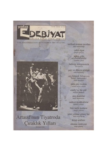 Yaba Edebiyat Dergisi Sayı: 10