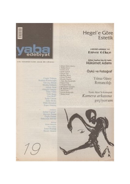Yaba Edebiyat Dergisi Sayı: 19