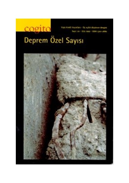 Cogito Sayı: 20 Deprem Özel Sayısı