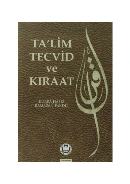 Ta'lim Tecvid ve Kıraat - Ramazan Pakdil