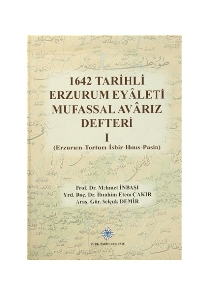 1642 Tarihli Erzurum Eyaleti Mufassal Avarız Defteri 1