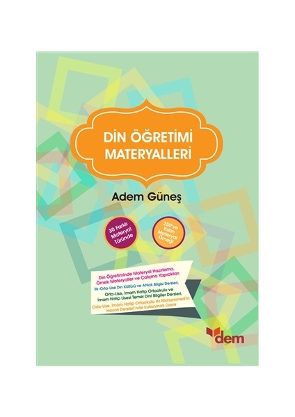 Din Öğretimi Materyalleri - İlahiyatçı Adem Güneş