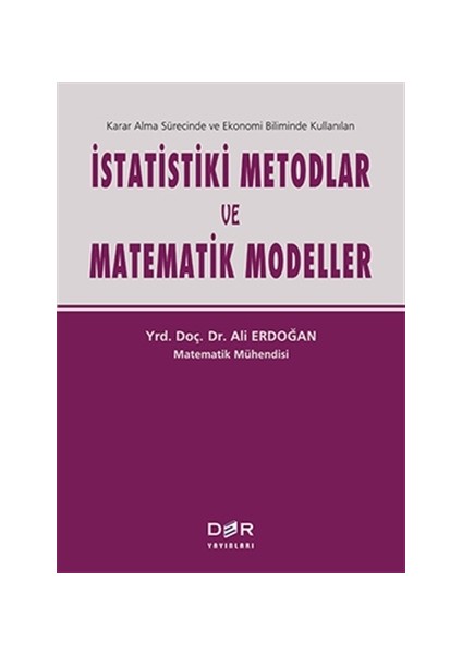 İstatistiki Metodlar ve Matematik Modeller