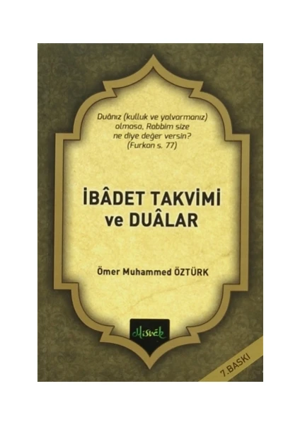 İbadet Takvimi ve Dualar