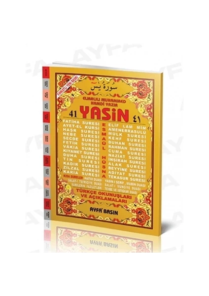 Orta Boy 41 Yasin Türkçeli - Fihristli