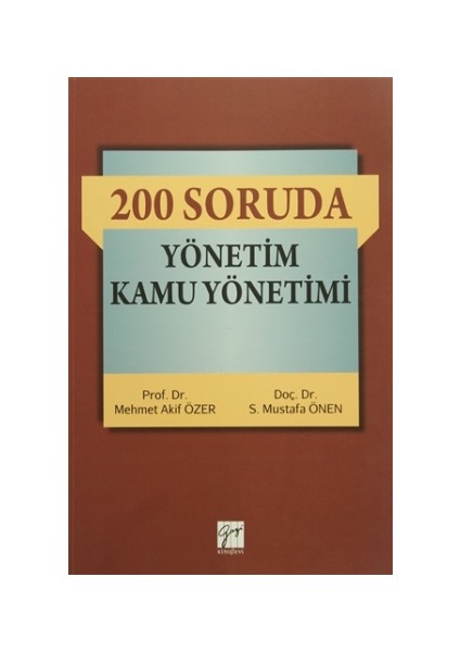 200 Soruda Yönetim Kamu Yönetimi