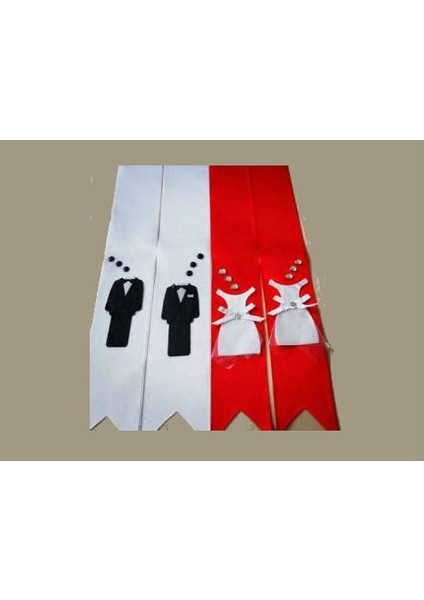 Gelin Damat Takı Kurdelesi modelleri