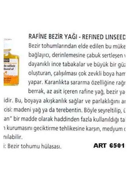 650101 Bezir Yağı 75 Ml.