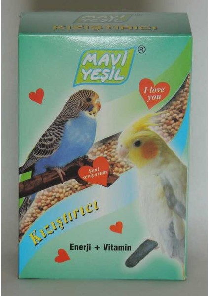 Mavi-Yeşil Kızıştırıcı Muhabbet Kuşu Yemi 200 Gr