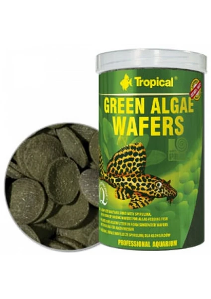 66424 Green Algae Wafers (Vatozlar İçin Yosunlu Yem) 113 Gr. 250 Ml.