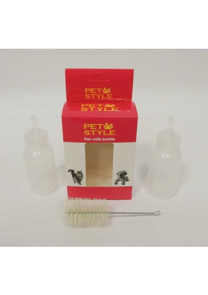 Pet Style Kedi Köpek Biberonu İkili 50 ml