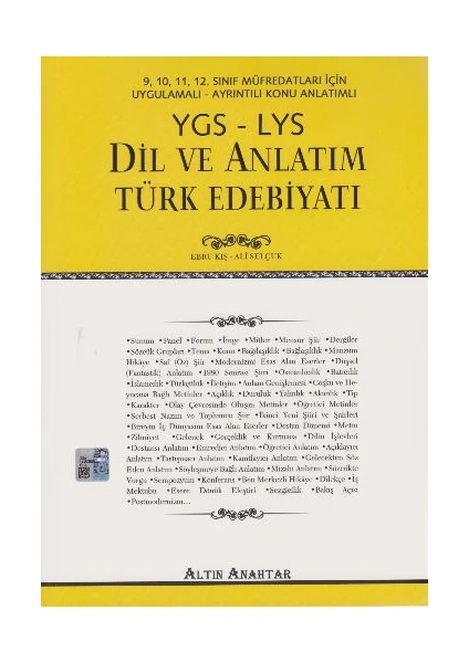 Altın Anahtar Yayınları Anahtar Ygs-Lys 9-10-11-12. Sınıf Di - Ali Selçuk