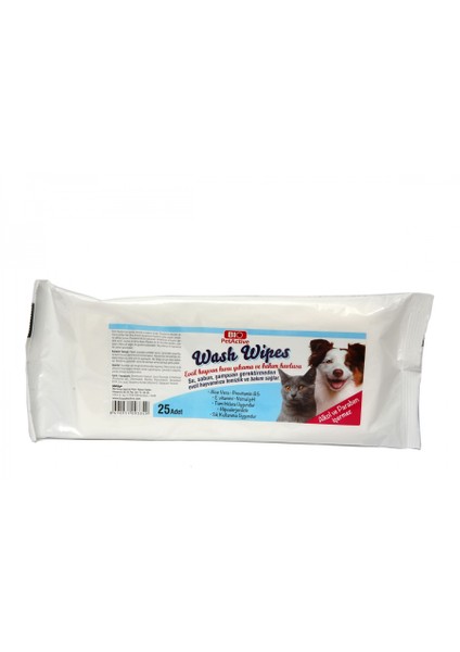 Pet Active Wash Wipes Islak Mendil 25Li