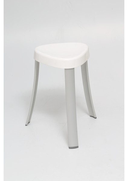Banyo Taburesi Alüminyum Beyaz M-KV16-01